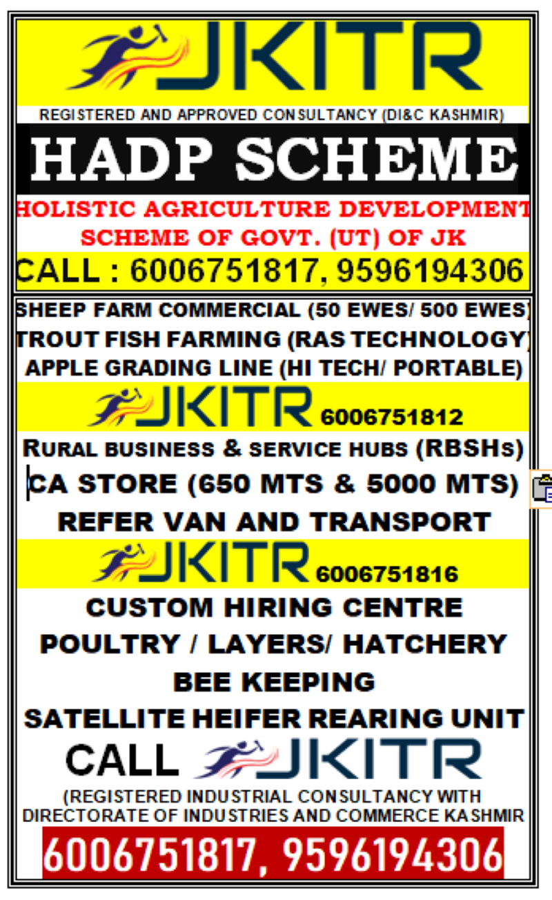HADP SCHEME AND SUBSIDY