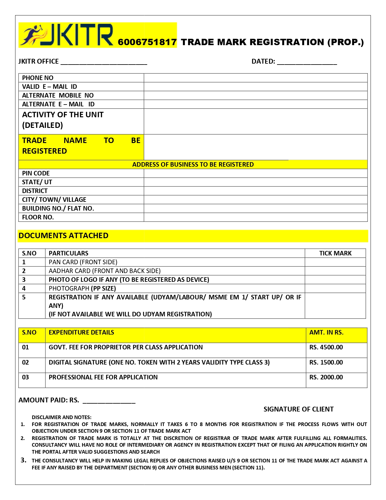 Trade Mark Registrations